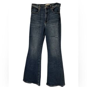 Abercrombie & Fitch Blue Denim Size 30 Ultra High Rise Flare Wide Leg Jeans